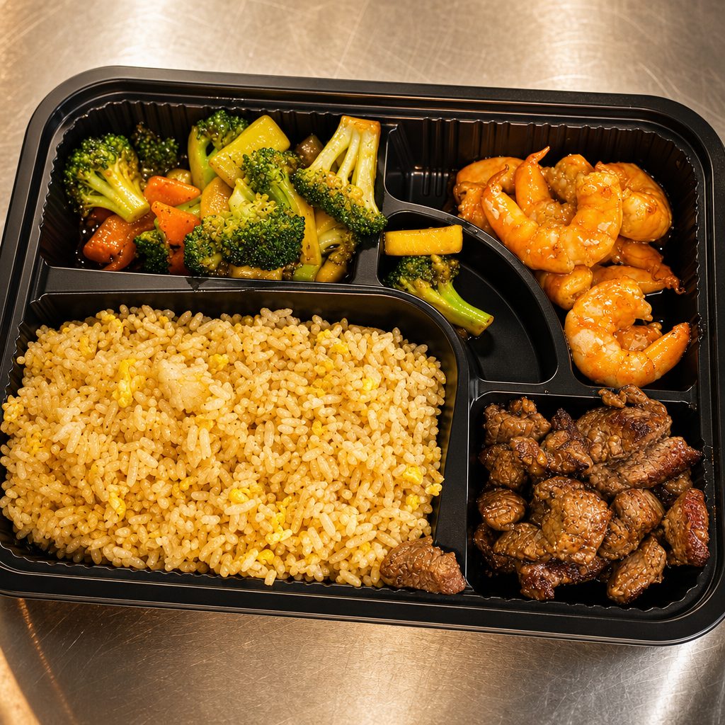 Hibachi Steak & Shrimp.