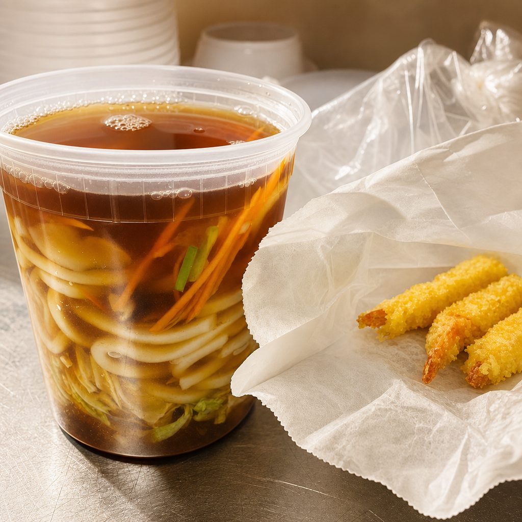 Shrimp Tempura Udon Soup.