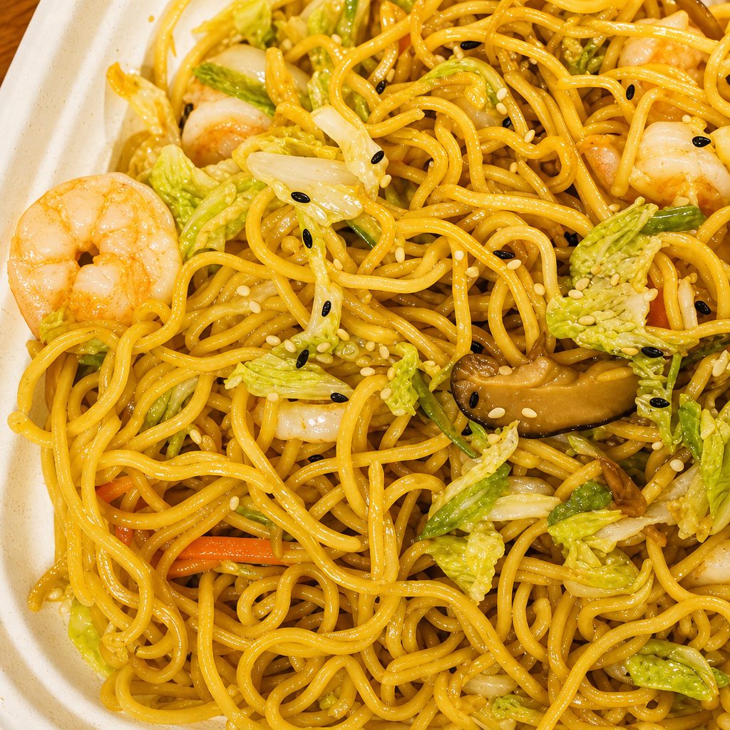 Shrimp Yaki Udon.