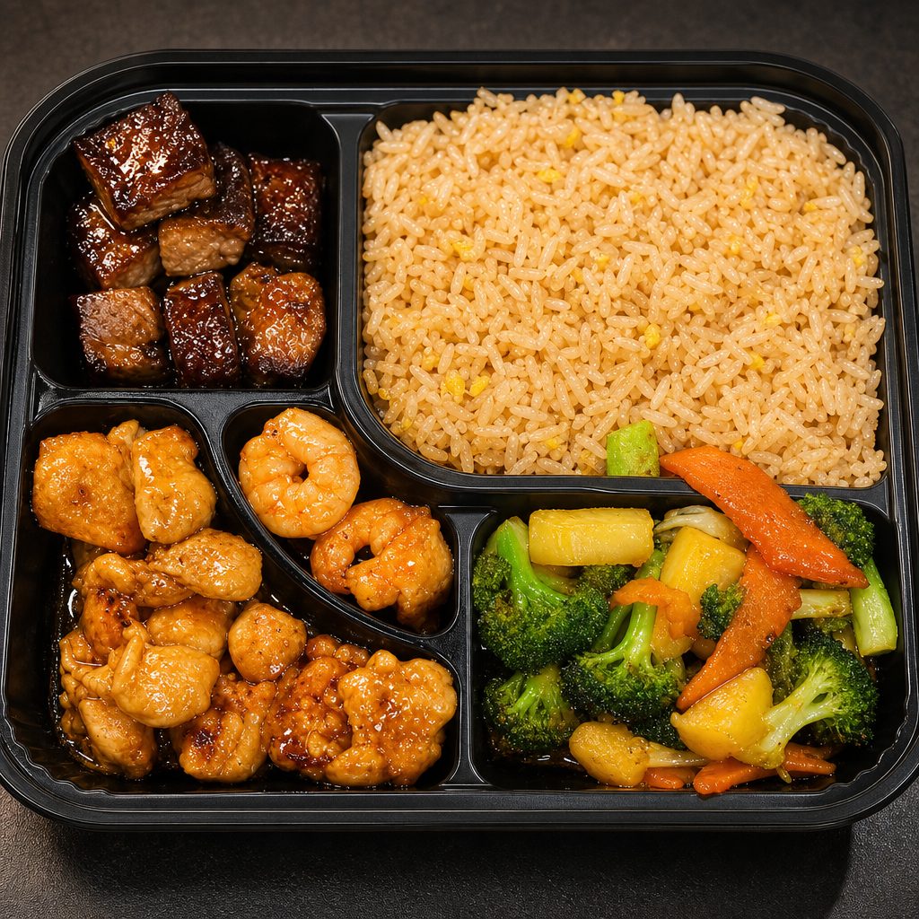 Hibachi Chicken & Steak.