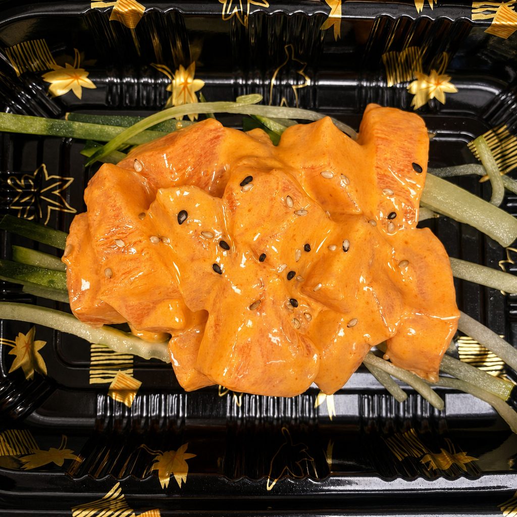 Spicy Salmon Tataki.