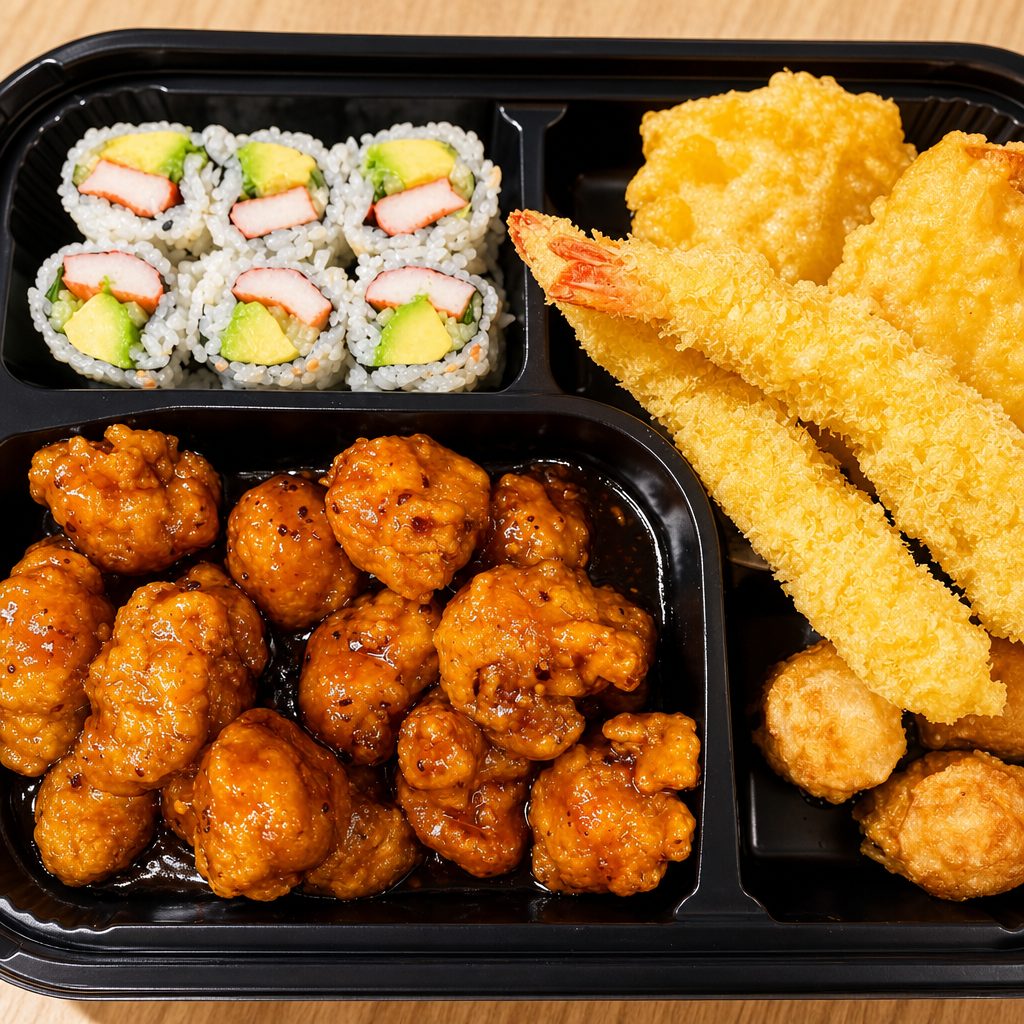 General Tso's Chicken Dinner Box.
